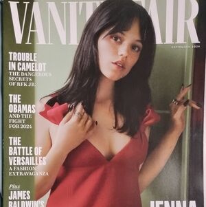 Vanity Fair Red Dress Magazine Cover Featuring Jenna Ortega